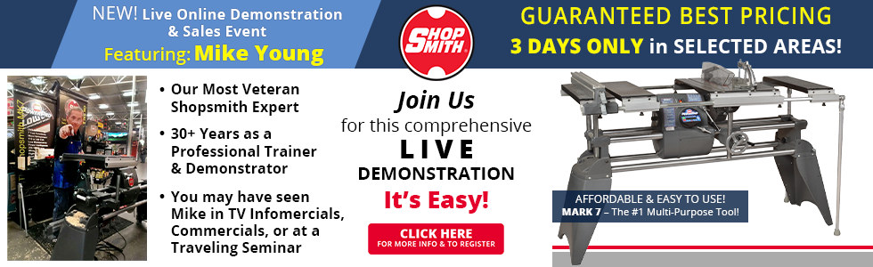 Check out our live online demonstration and sales events!