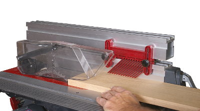 Studs between stacked extensions are the precise length to accept locking featherboards