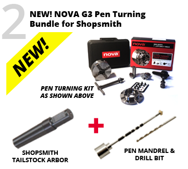 Shopsmith Premium Pen Turning Bundle with NOVA G3 Pen Turning Kit