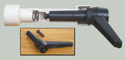 The Steel Handle Shaft Features an Especially Cut Keyway That Slips Over a Spline On the Inside Surface of Your Coupler